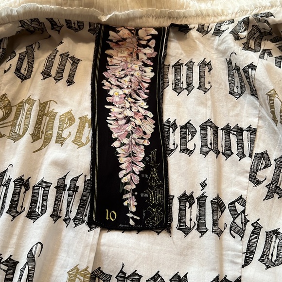 L.A.M.B. By Gwen Stefani Gorgeous Cotton Denim Coat With Logo Metal Clasps 10 - Picture 12 of 13